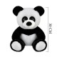 Peluş Oturan Panda Oyuncak 30 cm